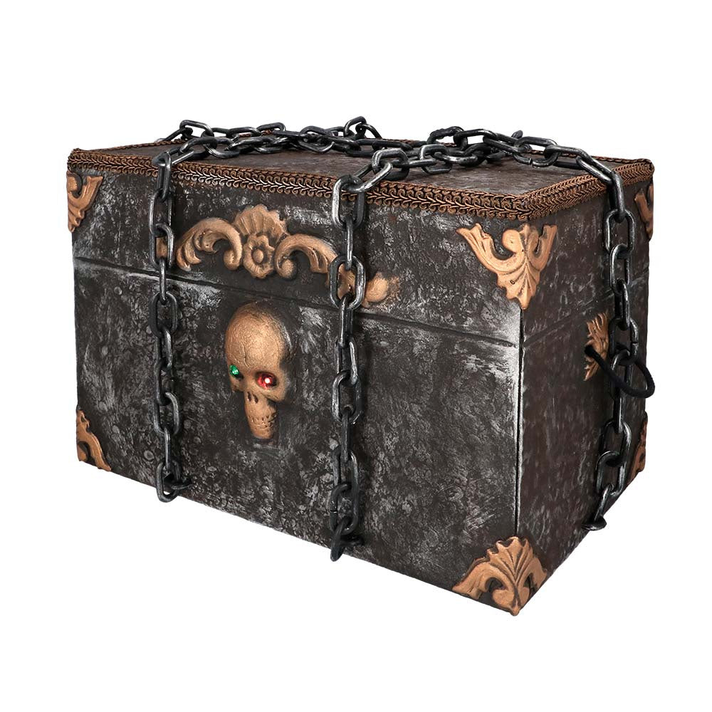 Halloween Piratenkist 50 cm – met licht, geluid & beweging