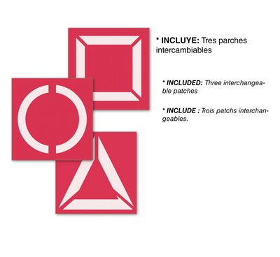 Squid Game Kostuum Rood – Jumpsuit met Symbolen - Heren