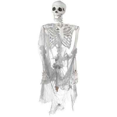 Halloween-Skelett, kopfüber, 140 cm