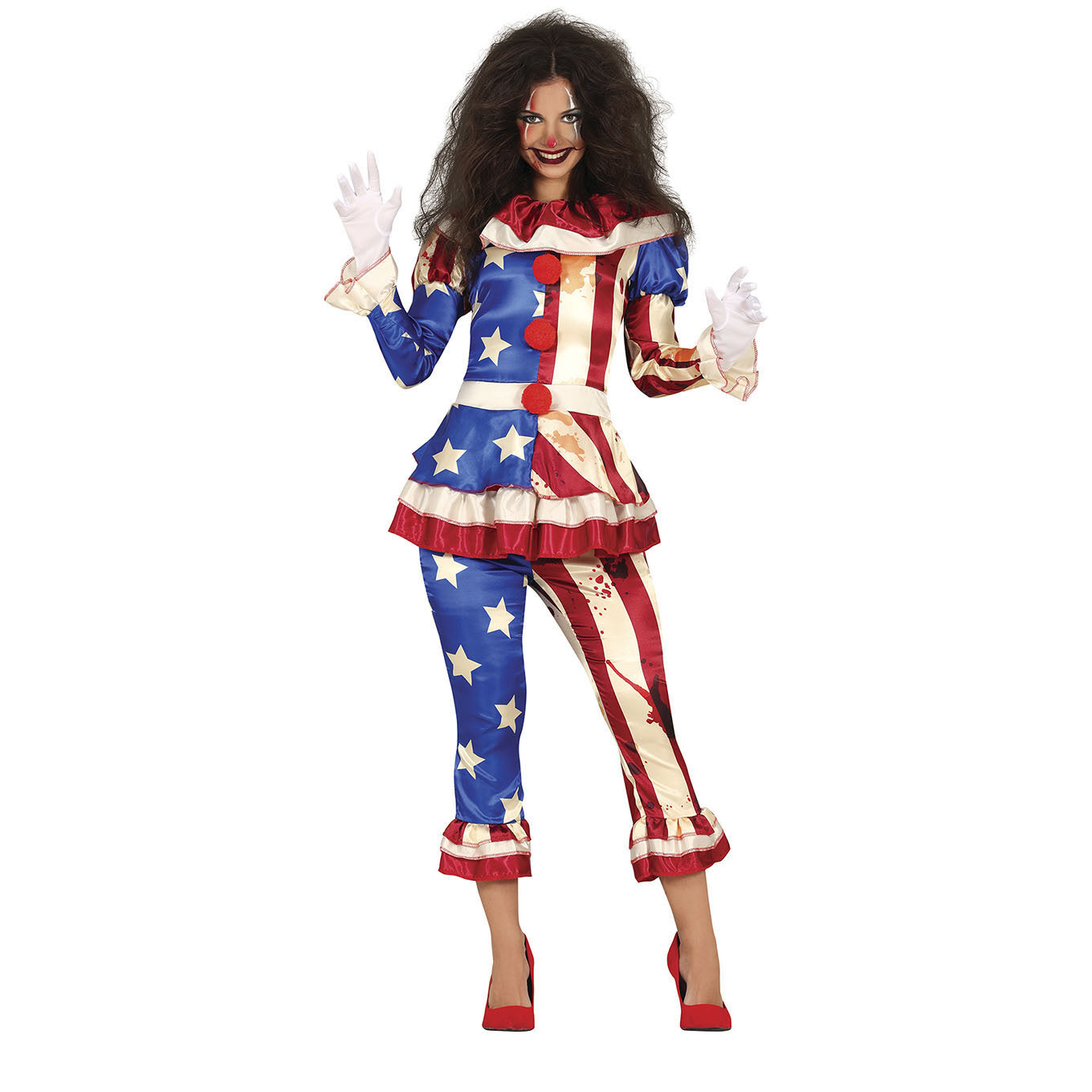 Clown Kostuum Dames – Amerikaanse Vlag