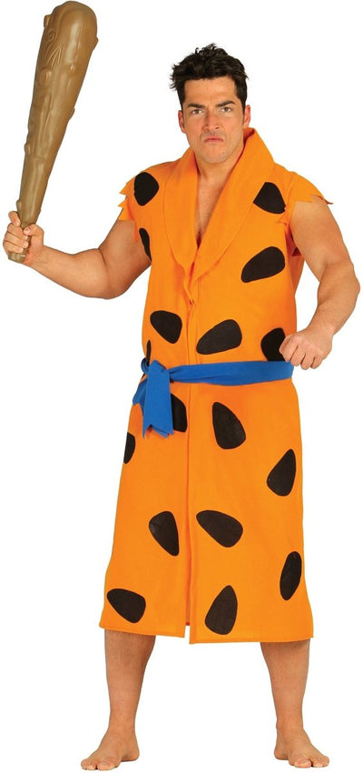 Fred Flintstone Kostuum Zwart Oranje Heren