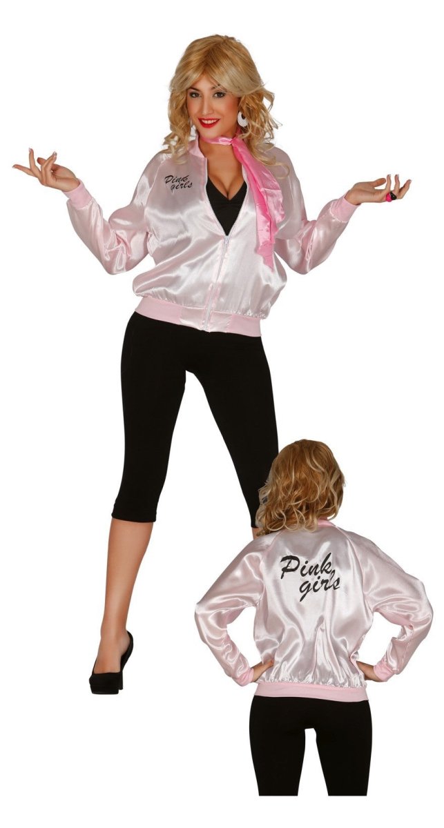 Grease Pink Girls Jasje – Jaren 50 Rock-’n-Roll Look