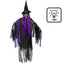 Halloween-Hängedekoration Lila Hexe