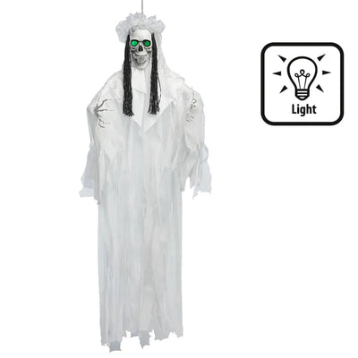 Halloween Bruid Decoratie 160 cm – Vengeful Bride met LED-ogen
