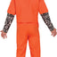 Boevenpak Heren Oranje – Gevangene Jumpsuit met Tattoo Sleeves