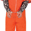 Boevenpak Heren Oranje – Gevangene Jumpsuit met Tattoo Sleeves