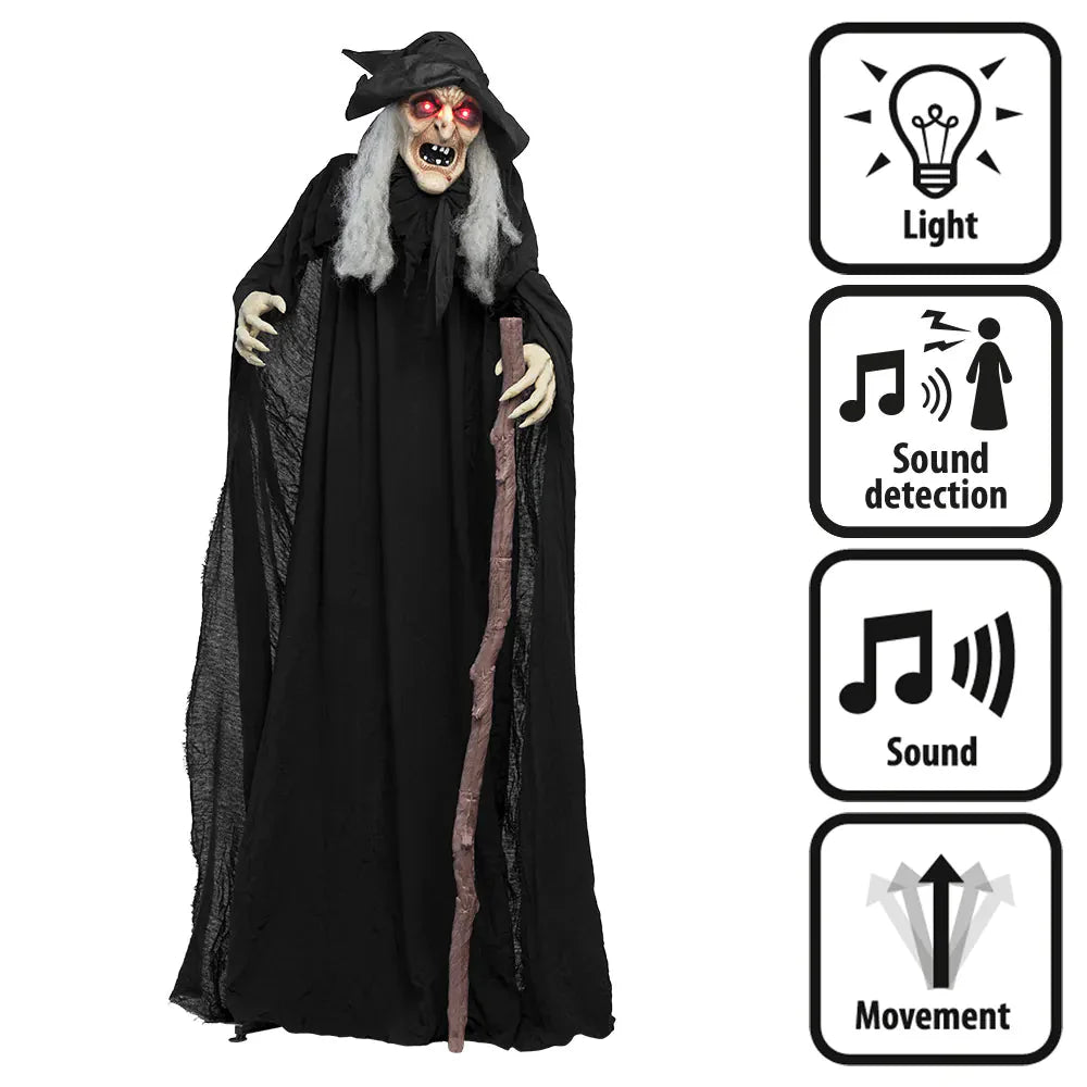 Halloween-Puppe Hexe Endora 1,7 m