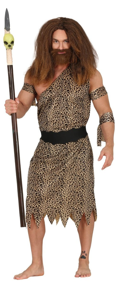 Holbewoner Kostuum Heren – Bruin | Prehistorisch Verkleedpak