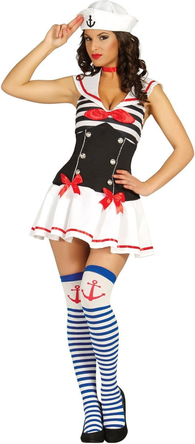 Matrozen Jurk Sexy – Dames Zeemanskostuum met Hoed