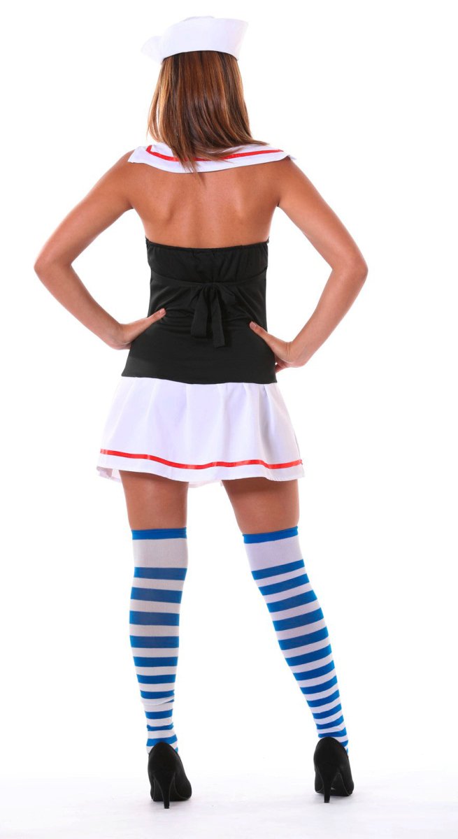 Matrozen Jurk Sexy – Dames Zeemanskostuum met Hoed
