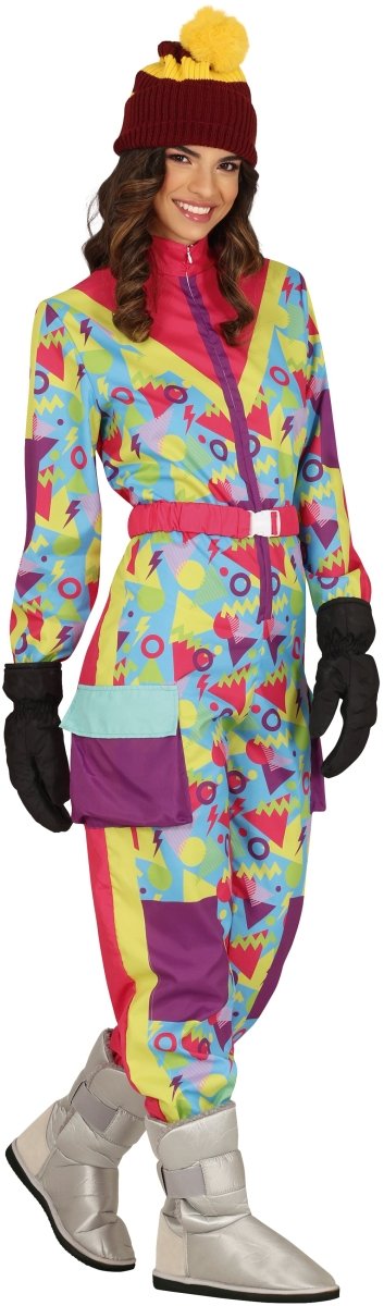 Neon 80S Skipak Blauw Geel Dames
