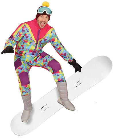 Neon 80S Skipak Blauw Geel Heren