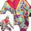 Neon 80S Skipak Blauw Geel Heren