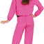 Neon Roze Trainingspak Dames – Fout 2-Delig Retro Pak