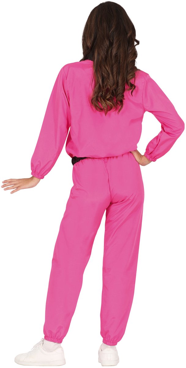 Neon Roze Trainingspak Dames – Fout 2-Delig Retro Pak