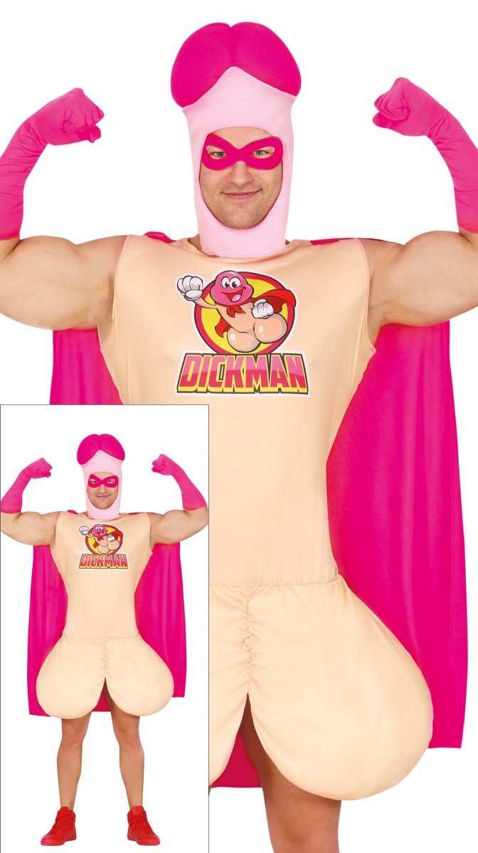 Penis Kostuum Heren – 4-delig (52/54 One Size) | Hilarisch Carnaval Kostuum