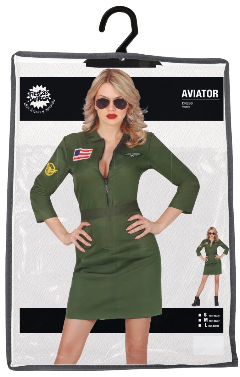 Piloot Jurk Dames – Aviator Kostuum