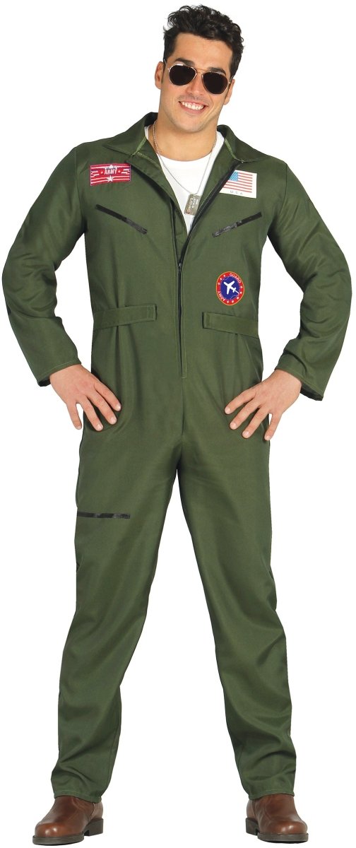 Top Gun Piloot Kostuum Heren – Fighter Pilot Jumpsuit
