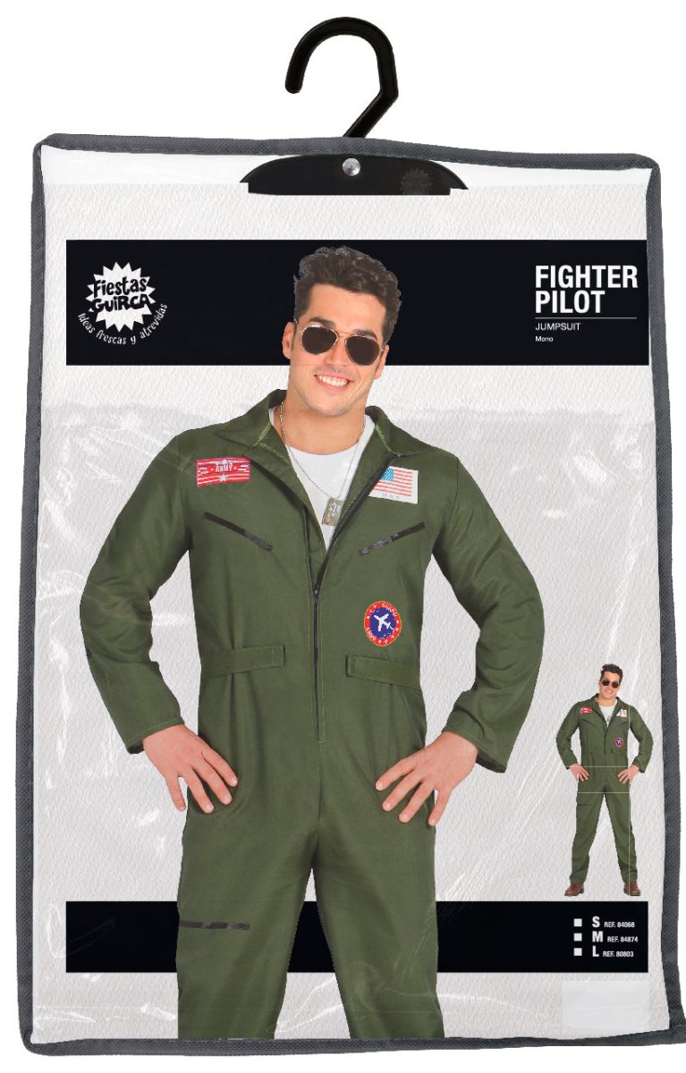 Top Gun Piloot Kostuum Heren – Fighter Pilot Jumpsuit