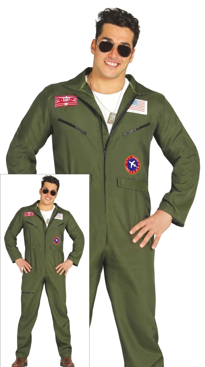 Top Gun Piloot Kostuum Heren – Fighter Pilot Jumpsuit