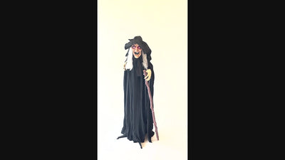 Halloween Heks Decoratie Endora 170 cm | Licht, Geluid & Beweging