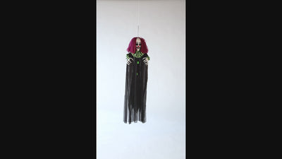 Halloween Clown Decoratie 130 cm – Terror Clown met licht & geluid