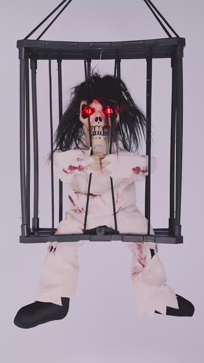 Halloween Hangdecoratie Jail House Ghost – licht, geluid & beweging