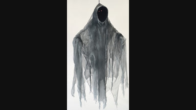 Halloween Spook Decoratie 36 cm – Faceless Ghost met rode ogen