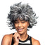 Wilde Haren Pruik | Wild Wanda | Zwart/Wit