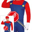 Super Mario Kostuum Heren – Deluxe Rood/Blauw met Jumpsuit & Hoed