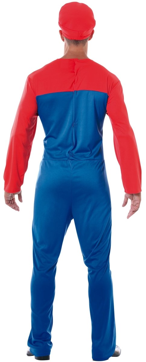 Super Mario Kostuum Heren – Deluxe Rood/Blauw met Jumpsuit & Hoed
