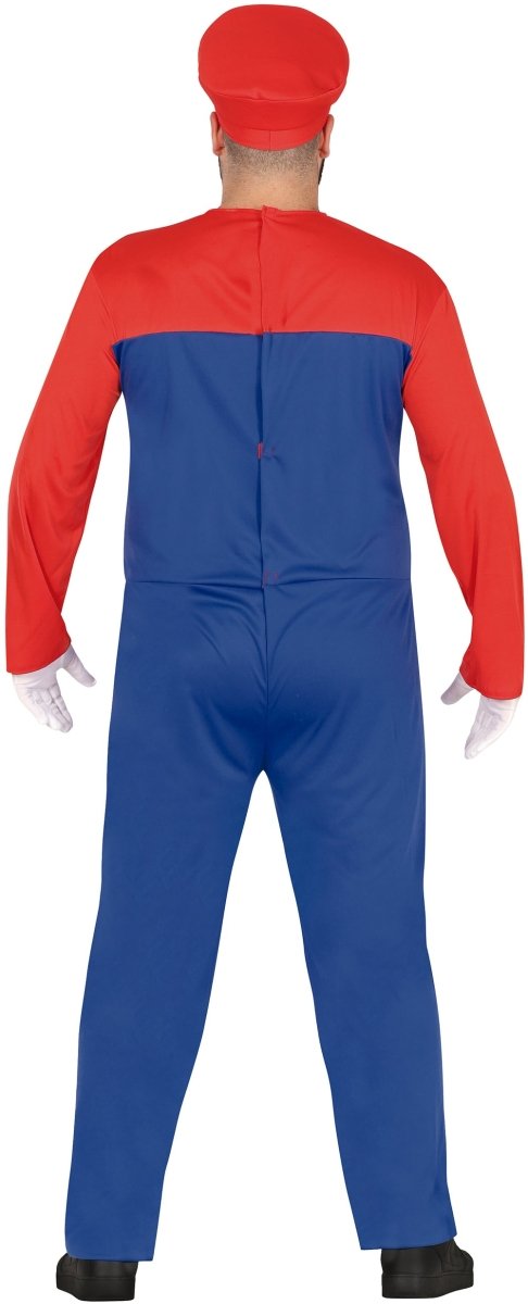 Super Mario Kostuum Heren – Deluxe Rood/Blauw met Jumpsuit & Hoed