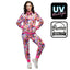 Trainingspak Dancing Babe UV – Roze | 80’s Disco Fout Party Kostuum