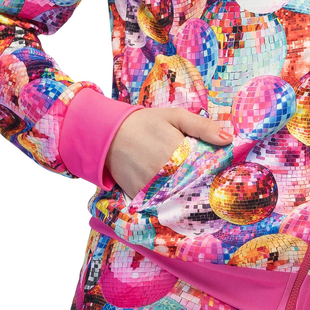 Trainingspak Dancing Dude UV – Roze | 80’s Disco Fout Party Kostuum