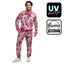 Trainingspak Dancing Dude UV – Roze | 80’s Disco Fout Party Kostuum