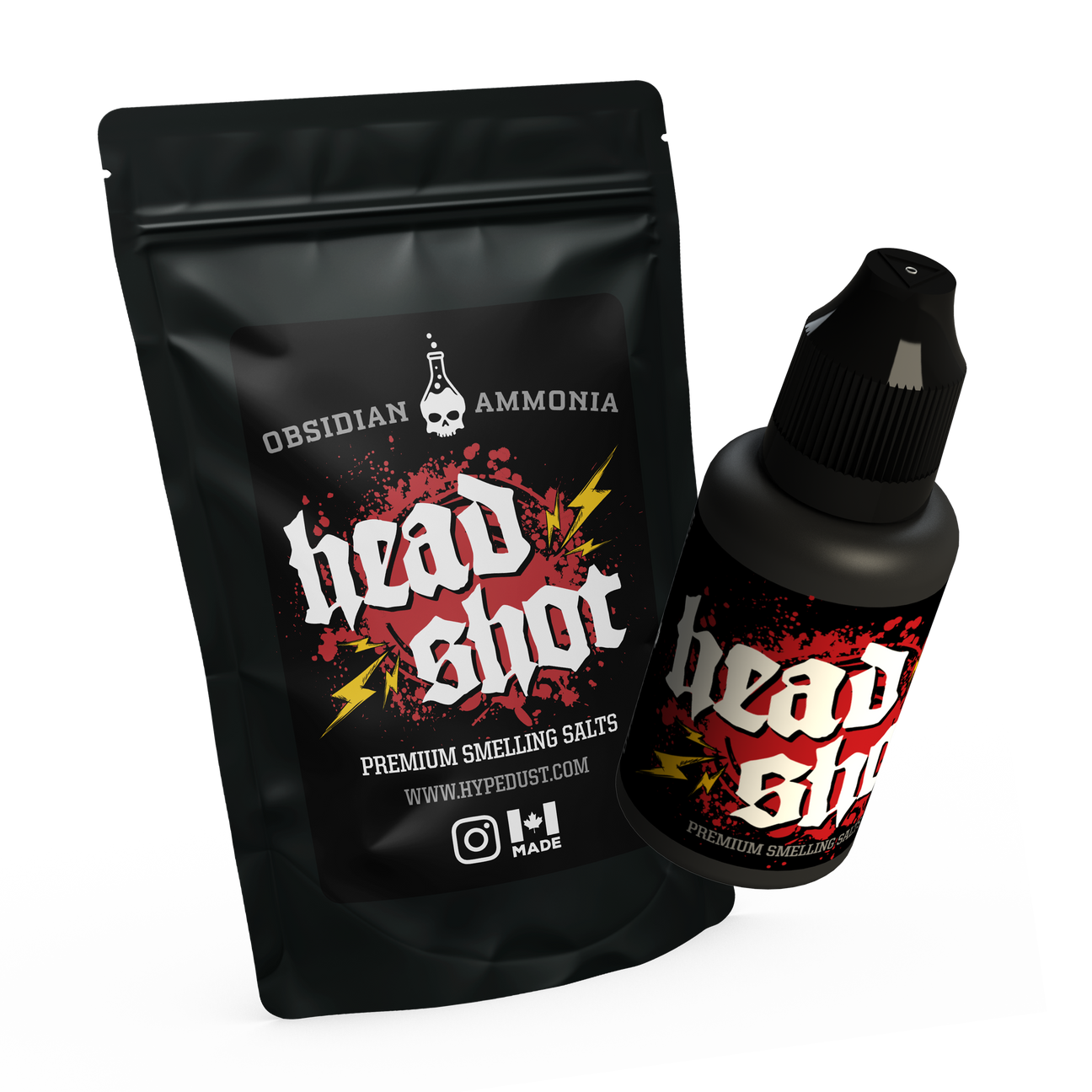 Obsidian Ammonia - Headshot - Premium Smelling Salts