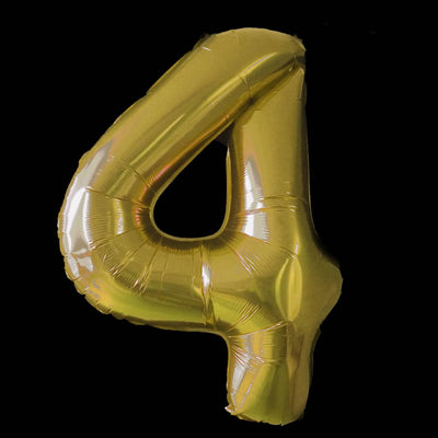 Cijfer Ballon Goud - 97cm - Cijfer 4