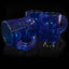 Shotglaasjes fluoriserend blauw - 2cl (10 Stuks)