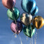 Paarse Ballonnen - Chrome - 30cm (50 Stuks)