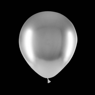 Zilveren ballonnen - Chrome - 30cm (50 Stuks)
