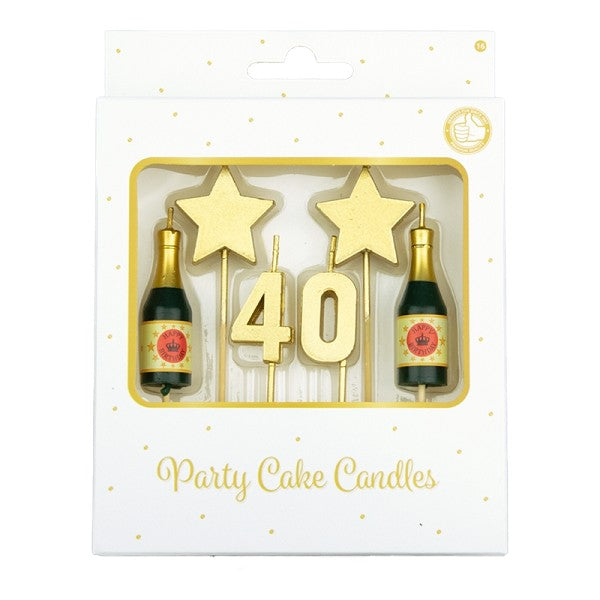 Party Cake Candles - 40 Jaar