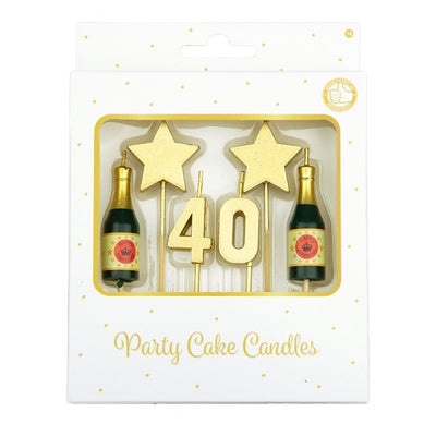 Party Cake Candles - 40 Jaar