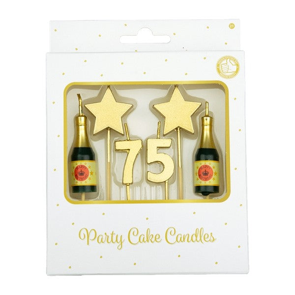 Party Cake Candles - 75 Jaar