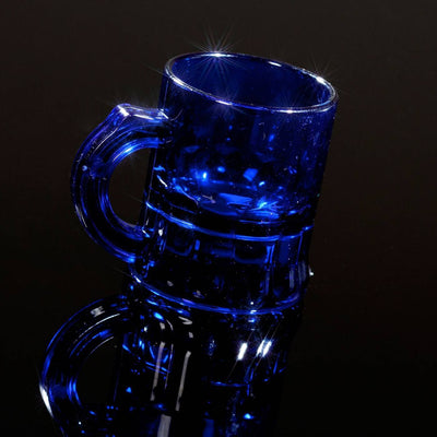 Shotglaasjes fluoriserend blauw - 2,5cl (10 Stuks)