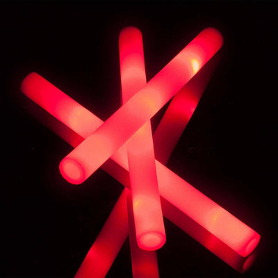 LED Foam Sticks Rood (10 stuks)