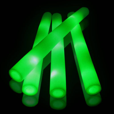 LED Foam Sticks Groen (10 stuks)