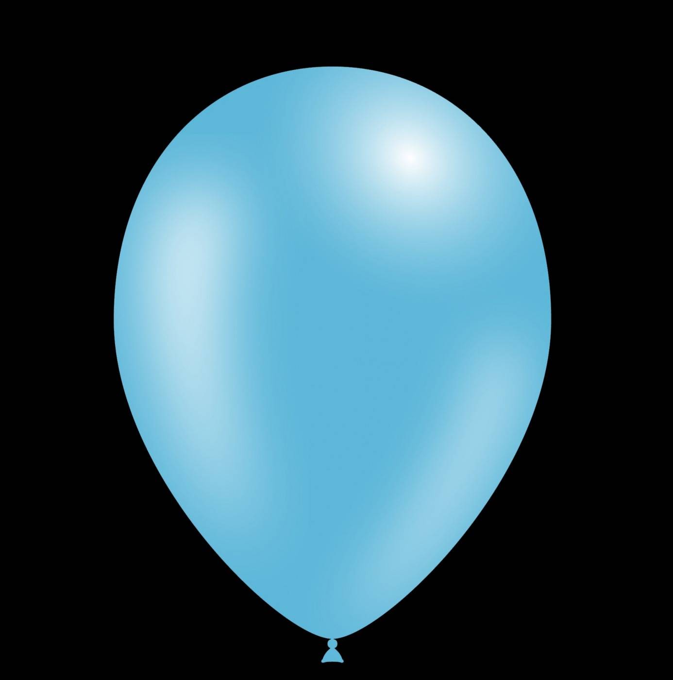 Lichtblauwe ballonnen - Metallic - 26cm (25 Stuks)