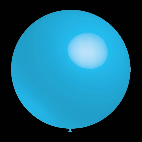 Lichtblauwe ballonnen - Rond - 30cm (50 Stuks)