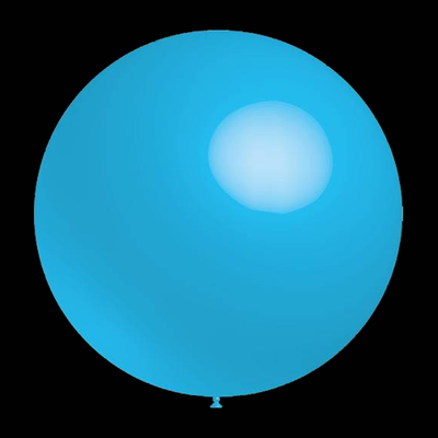 Lichtblauwe ballonnen - Rond - 30cm (50 Stuks)