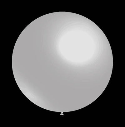 Zilveren ballonnen - Metallic rond - 28cm - (50 Stuks)